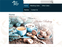 Tablet Screenshot of harterbakery.com